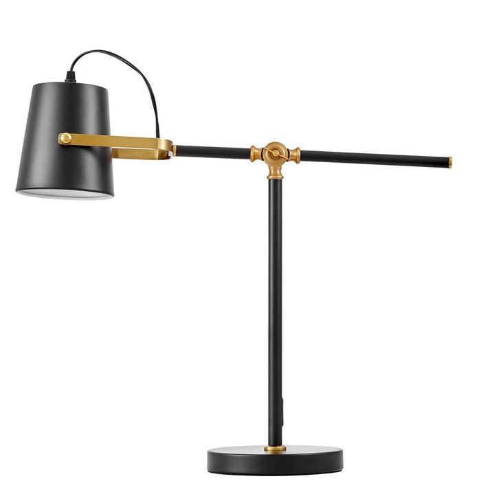 Настольная лампа Lumina Deco LDT 7733-1 BK+MD - купить Настольные лампы по цене 10519.0