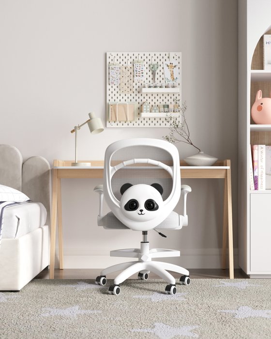 Офисное кресло Panda серого цвета - лучшие Офисные кресла в INMYROOM Офисное кресло Panda серого цвета - лучшие Офисные кресла в INMYROOM