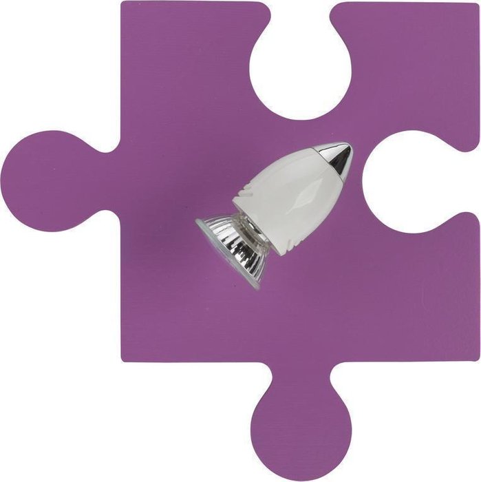 Одиночный спот Puzzle фиолетового цвета 