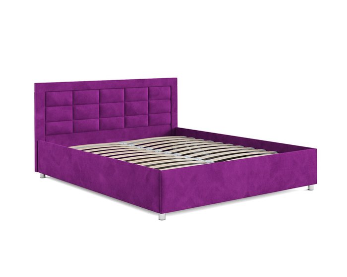 Кровать Версаль 160х190 фиолетового цвета с подъемным механизмом (микровельвет) - лучшие Кровати для спальни в INMYROOM