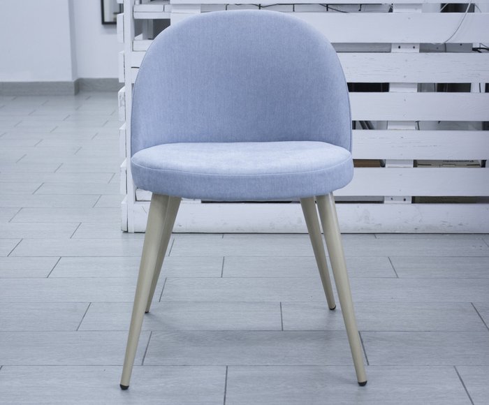 Голубой стул Томас с мягким сидением - купить Обеденные стулья по цене 6400.0