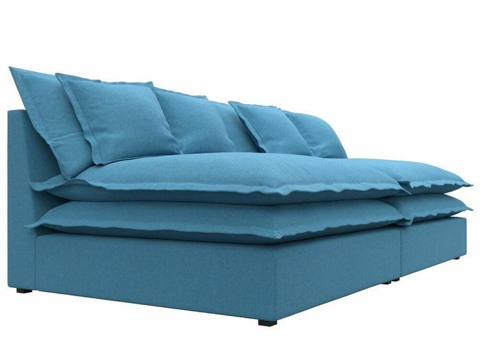 Диван Лига 040 голубого цвета - лучшие Прямые диваны в INMYROOM