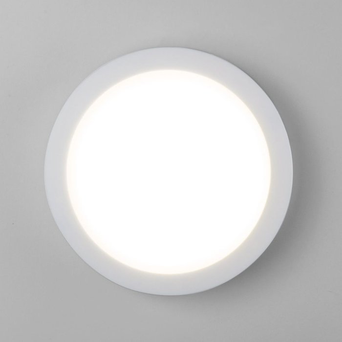 Настенный светодиодный светильник Circle белого цвета - купить Настенные уличные светильники по цене 1440.0