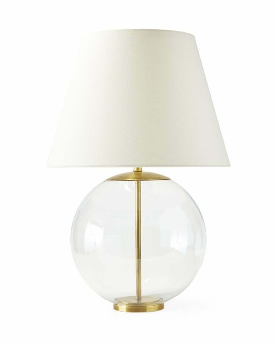 Настольная лампа Клейтон с белым абажуром 