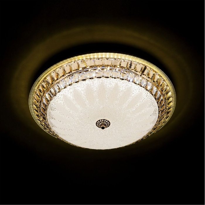 Потолочный светильник L1141-500 GD (стекло, цвет белый) - лучшие Потолочные светильники в INMYROOM Потолочный светильник L1141-500 GD (стекло, цвет белый) - лучшие Потолочные светильники в INMYROOM