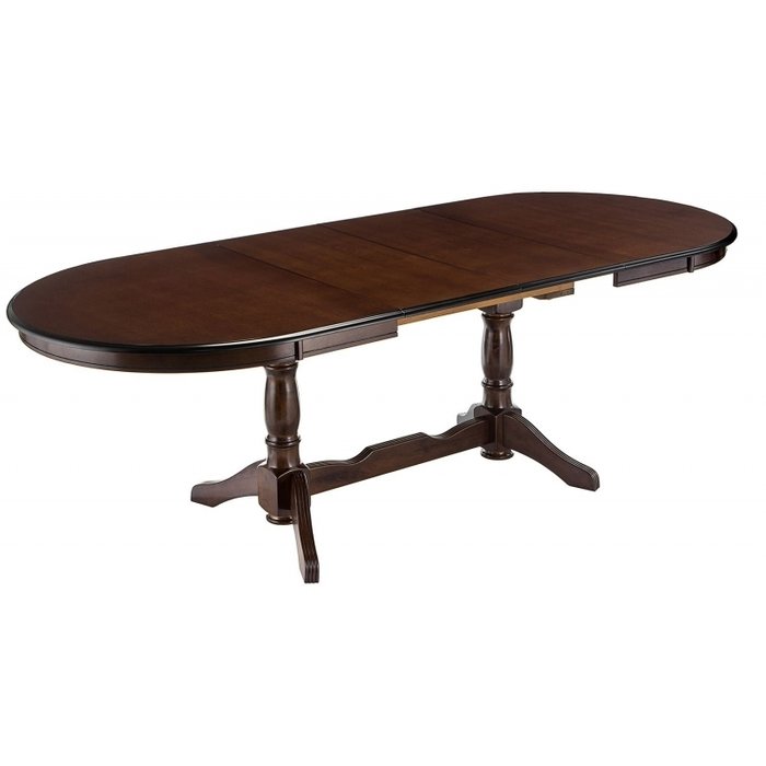 Раздвижной обеденный стол 100х160 Europa коричневого цвета - лучшие Обеденные столы в INMYROOM