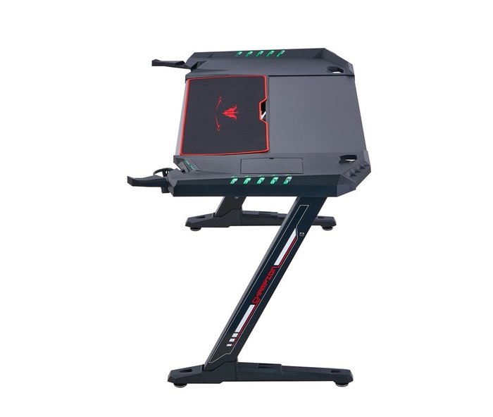 Игровой компьютерный стол черного цвета c RGB подсветкой - лучшие Письменные столы в INMYROOM Игровой компьютерный стол черного цвета c RGB подсветкой - лучшие Письменные столы в INMYROOM