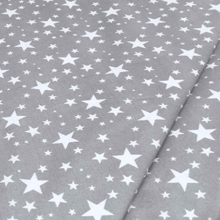 Подушка Соня-звезда с рисунком зигзаг небесный и звездопад на сером - купить Декоративные подушки по цене 1190.0