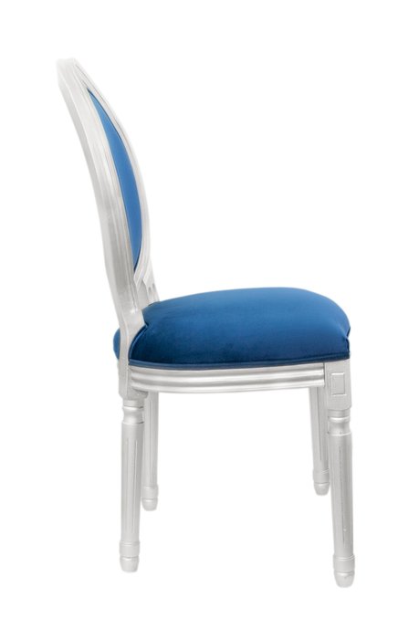 Стул Volker blue silver синего цвета - лучшие Обеденные стулья в INMYROOM