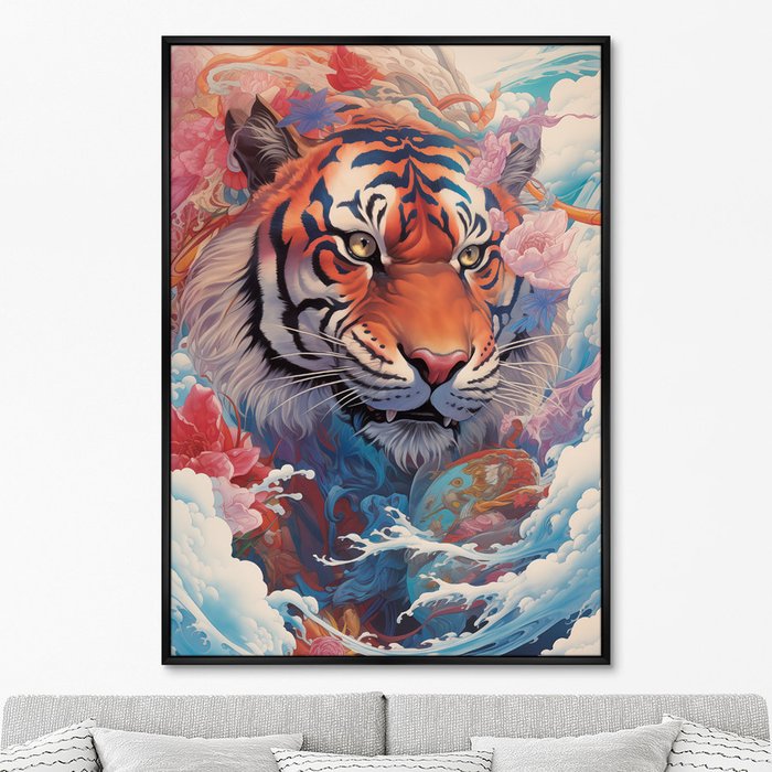 Репродукция картины Soaring Tigers, No 2, 2024г. - купить Картины по цене 24999.0