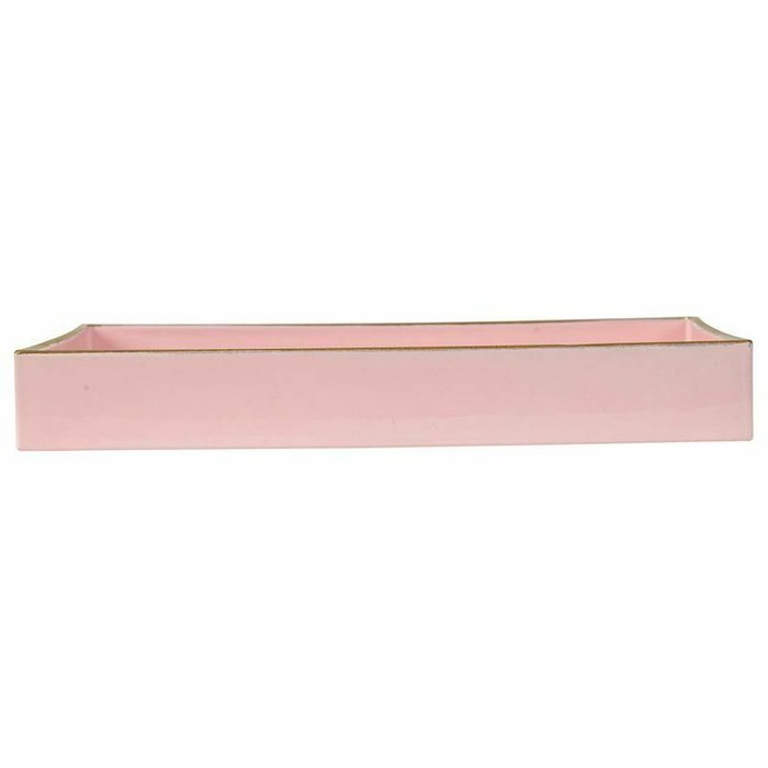 Поднос 22х22 из пластика розового цвета - лучшие Подносы в INMYROOM