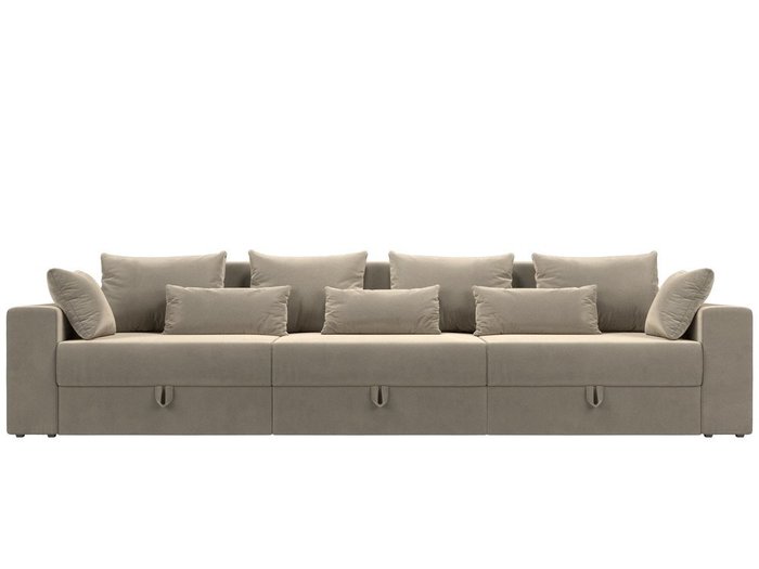 Прямой диван-кровать Мэдисон Long бежевого цвета - купить Прямые диваны по цене 49990.0