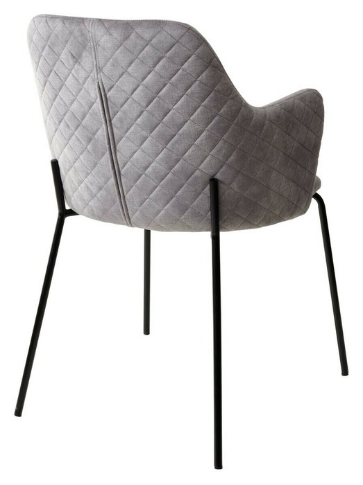 Стул с подлокотниками Amaretto серебристо-серого цвета - купить Обеденные стулья по цене 7500.0