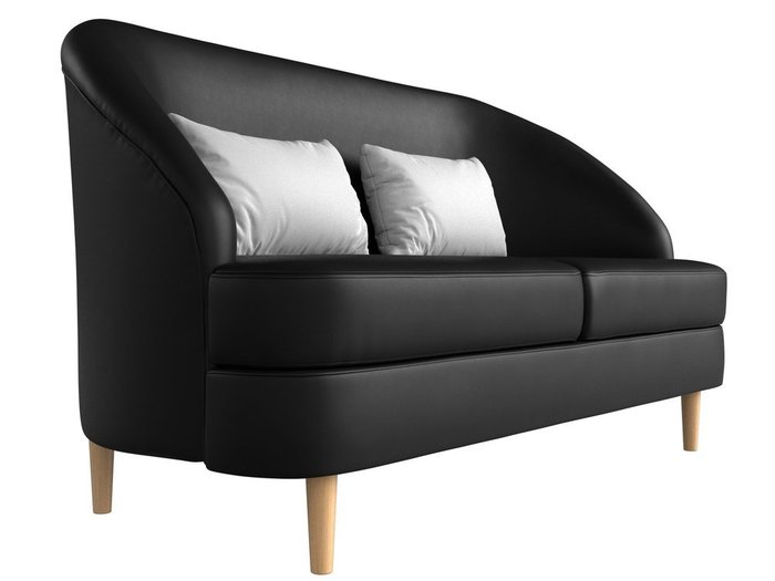 Диван Атико черного цвета (экокожа) - лучшие Прямые диваны в INMYROOM