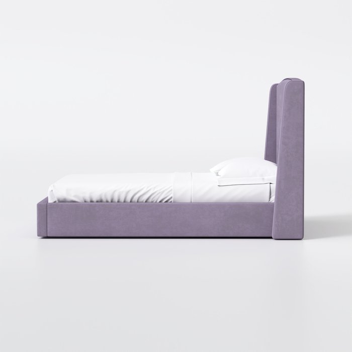 Кровать Lambro 160х200 фиолетового цвета с подъемным механизмом - лучшие Кровати для спальни в INMYROOM