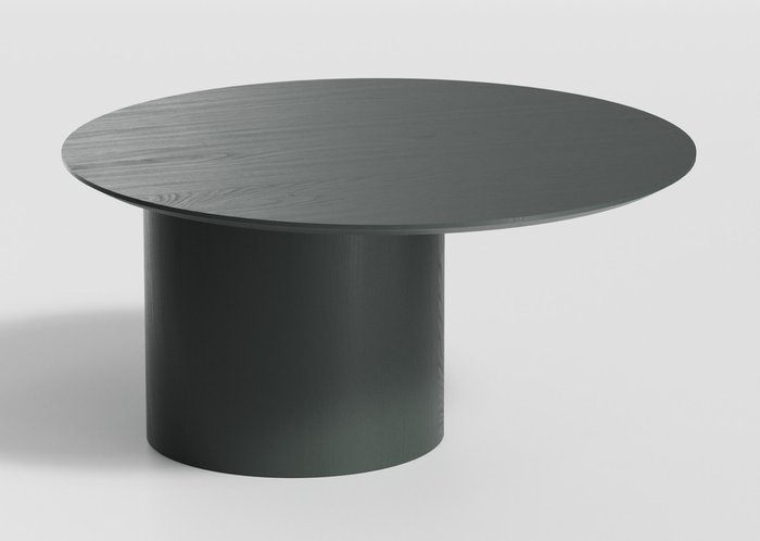 Столик журнальный Type D80 со смещенным основанием темно-серого цвета - купить Журнальные столики по цене 35900.0