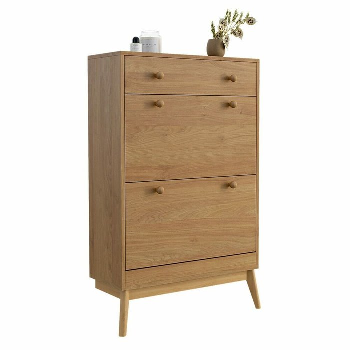 Обувница Wood бежевого цвета