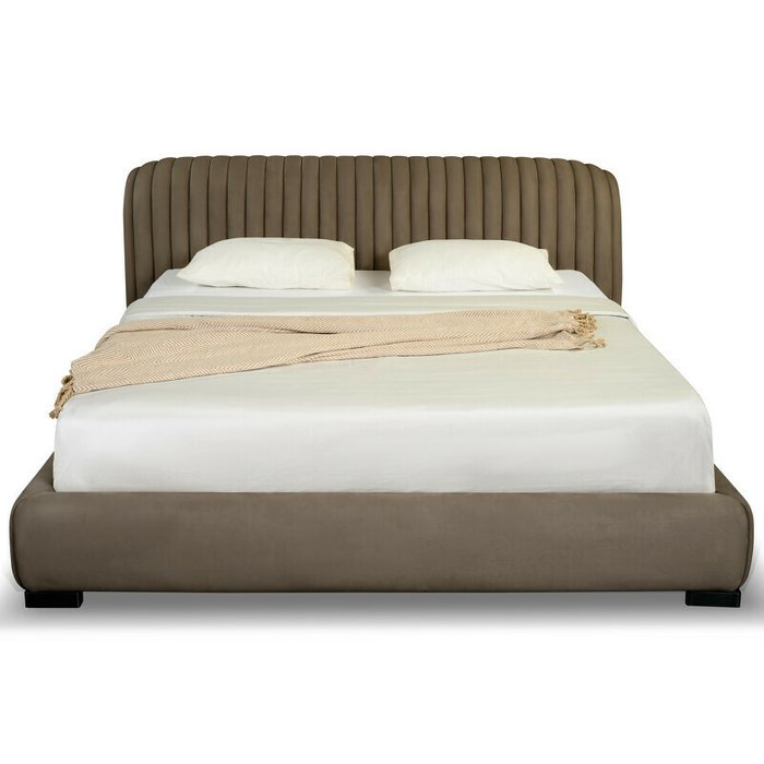 Кровать Wabi Sabi 180х200 коричневого цвета без подъемного механизма - купить Кровати для спальни по цене 272900.0