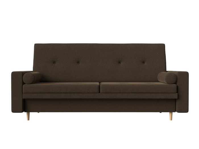 Прямой диван-кровать Белфаст коричневого цвета (книжка) - купить Прямые диваны по цене 32990.0