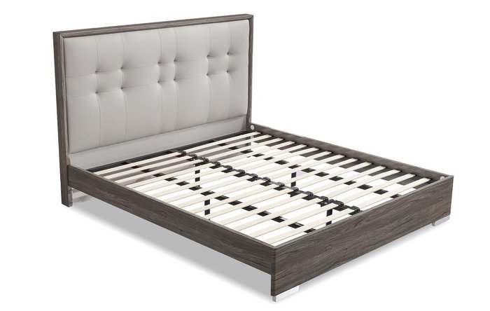 Кровать Ferrara 180х200 серо-коричневого цвета - купить Кровати для спальни по цене 75849.0