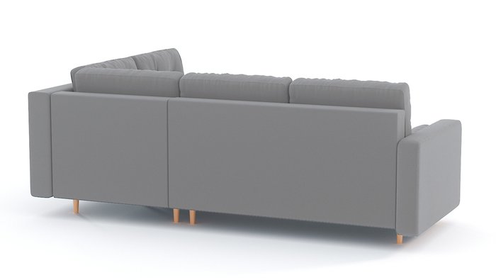 Угловой диван-кровать Палмер светло-серого цвета - лучшие Угловые диваны в INMYROOM