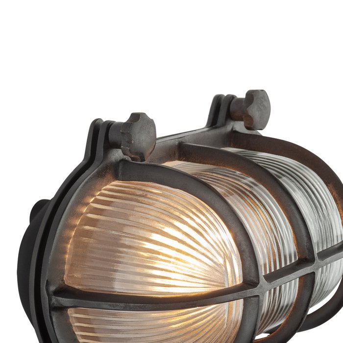 Настенный улечный светильник из латуни и стекла  - лучшие Настенные уличные светильники в INMYROOM