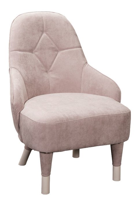 Кресло Emma бежево-розового цвета