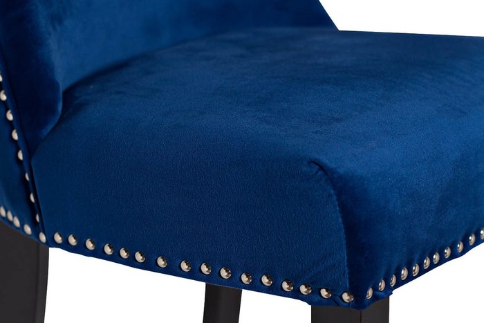 Стул велюровый синего цвета - лучшие Обеденные стулья в INMYROOM