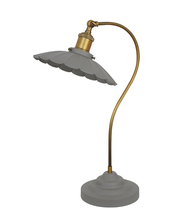 Настольная лампа Лиенц песочно-серого цвета