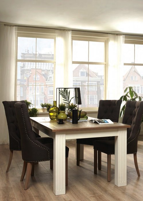 Стол обеденный Гамбург с коричневой столешницей  - купить Обеденные столы по цене 259845.0
