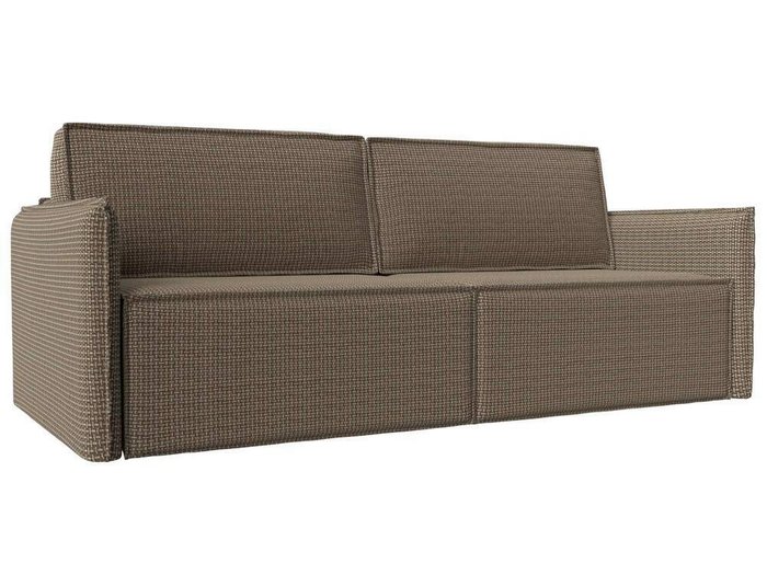 Прямой диван-кровать Либерти бежево-коричневого цвета