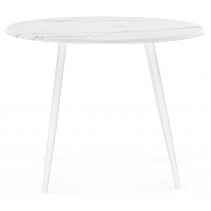 Обеденный стол Абилин 90 белого цвета - купить Обеденные столы по цене 7550.0