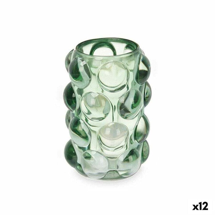 Подсвечник микросферы Зеленый Стеклянный 8,4 x 12,5 x 8,4 cm (12 штук) Подсвечник микросферы Зеленый Стеклянный 8,4 x 12,5 x 8,4 cm (12 штук)