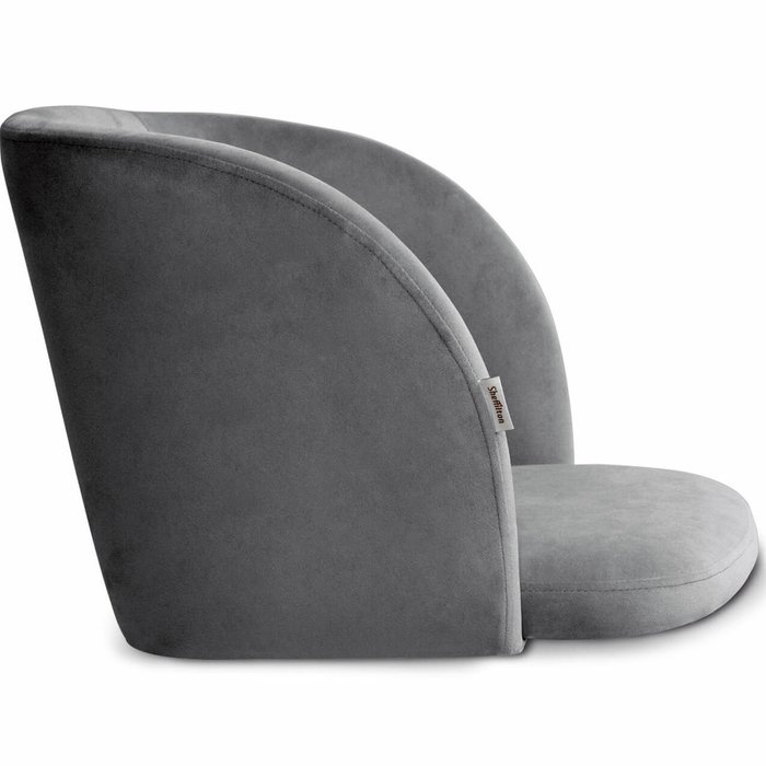 Стул Giausar серого цвета с металлическими ножками - лучшие Обеденные стулья в INMYROOM