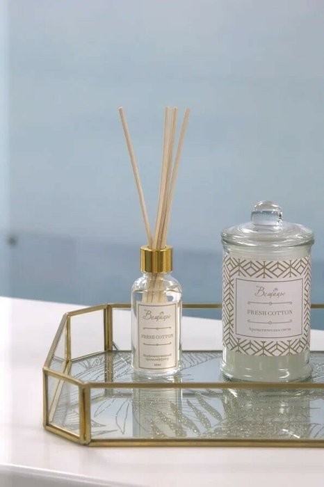 Ароматическая свеча Fresh Cotton L в стекле - лучшие Ароматы для дома в INMYROOM