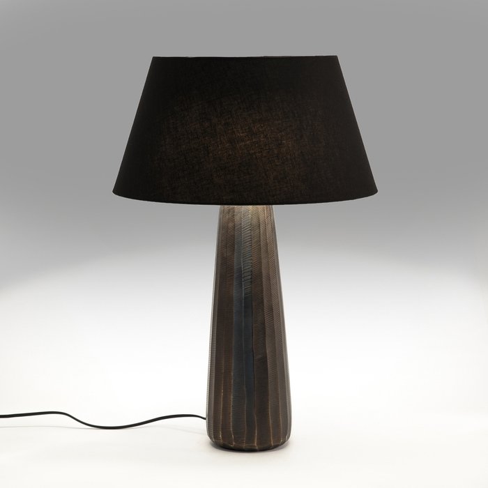 Лампа настольная Lotka черно-коричневого цвета - купить Настольные лампы по цене 14798.0