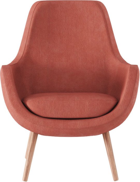 Кресло Лидия терракотового цвета - лучшие Интерьерные кресла в INMYROOM