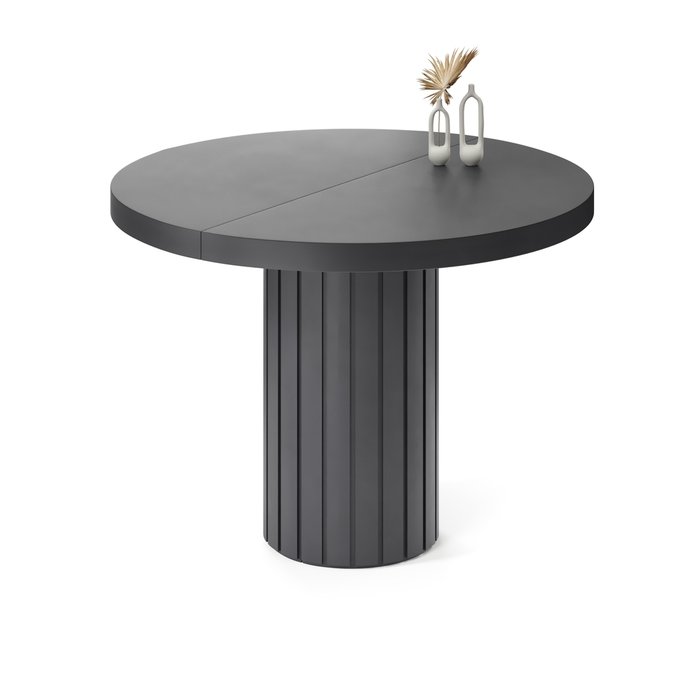 Обеденный стол раздвижной Турейс черного цвета - лучшие Обеденные столы в INMYROOM
