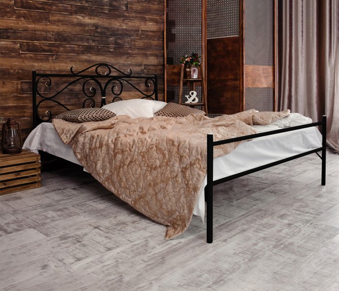 Кровать Валенсия 180х200 черного цвета - лучшие Кровати для спальни в INMYROOM