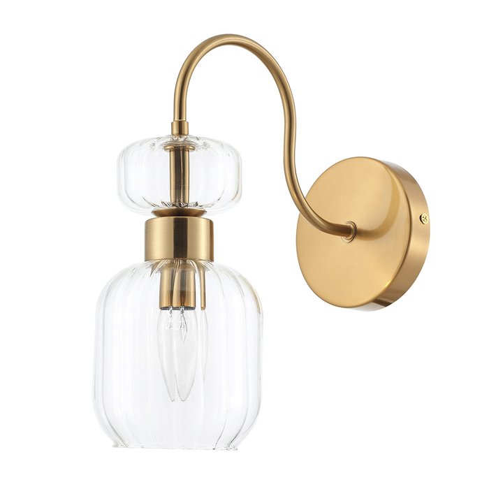 Бра Gloss 1141/1A Clear (стекло, цвет прозрачный) - купить Бра и настенные светильники по цене 5690.0 Бра Gloss 1141/1A Clear (стекло, цвет прозрачный) - купить Бра и настенные светильники по цене 5690.0