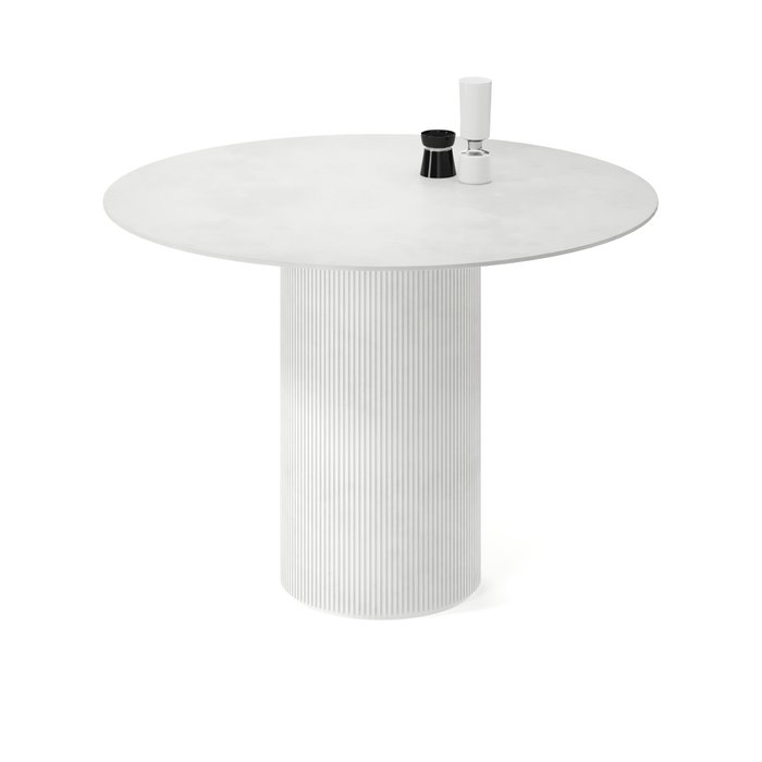 Обеденный стол Субра белого цвета - купить Обеденные столы по цене 54178.0