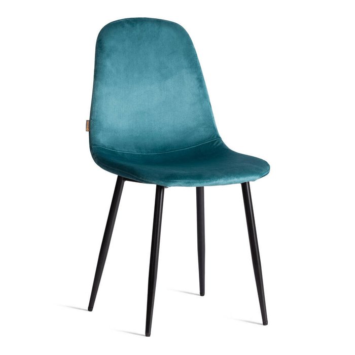 Комплект из четырех стульев Breeze синего цвета - купить Обеденные стулья по цене 10800.0