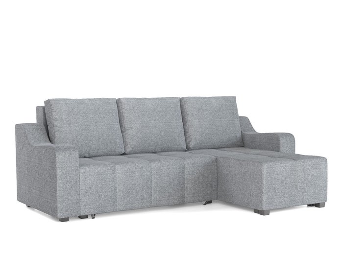 Угловой диван-кровать Берн серого цвета