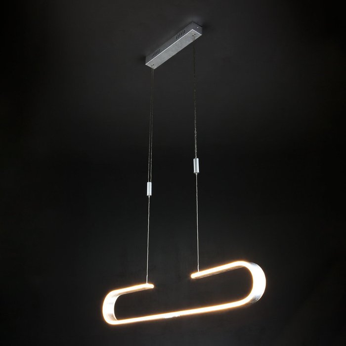 Светодиодный подвесной светильник 90072/1 серебряный - лучшие Подвесные светильники в INMYROOM