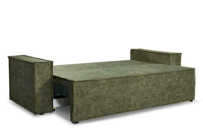 Прямой диван-кровать Лофт Feska зеленого цвета - купить Прямые диваны по цене 34416.0