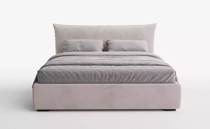 Кровать Mainland 180х200 бежевого цвета - купить Кровати для спальни по цене 54900 Кровать Mainland 180х200 бежевого цвета - купить Кровати для спальни по цене 54900