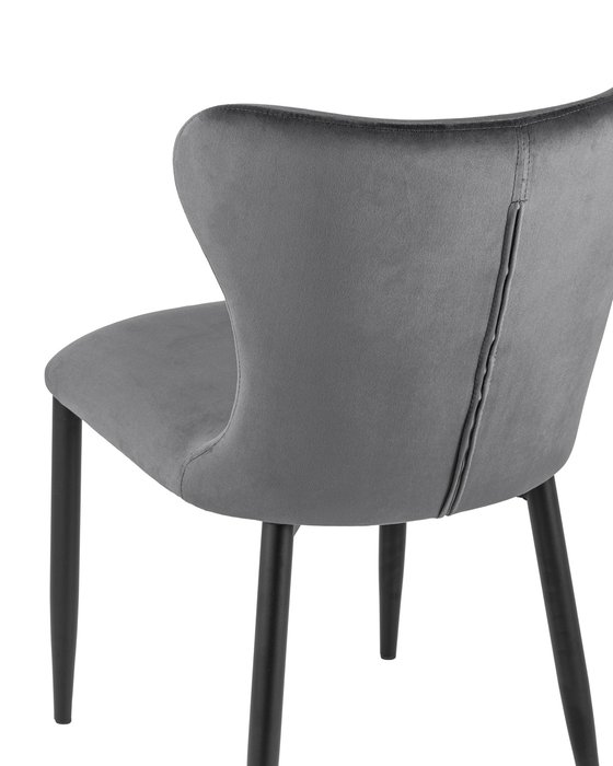 Стул Лилиан темно-серого цвета - лучшие Обеденные стулья в INMYROOM