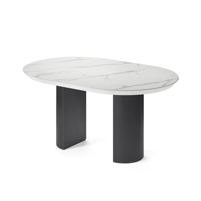 Обеденный стол раздвижной Адара L на черном основании - купить Обеденные столы по цене 136160.0