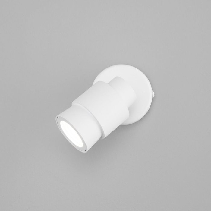 Настенный светодиодный светильник 20125/1 белый Plat - купить Накладные споты по цене 2730.0