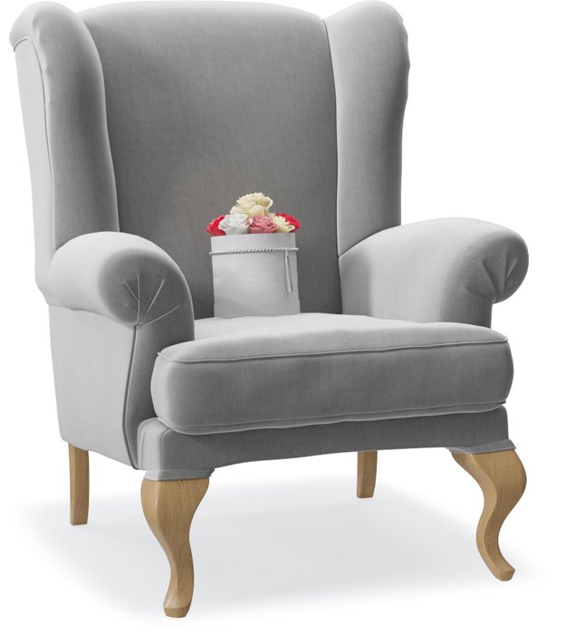 Кресло Charmaine серого цвета - купить Интерьерные кресла по цене 28190.0